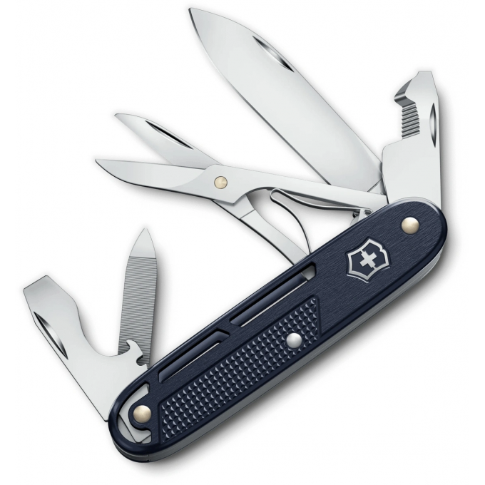 Нож перочинный VICTORINOX SYNERGY X ALOX () 93мм синий 0.8226.22